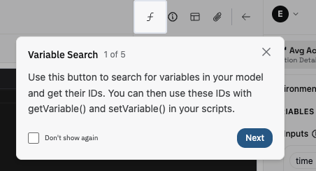 Image: script editor tour highlighting key controls and an error toast